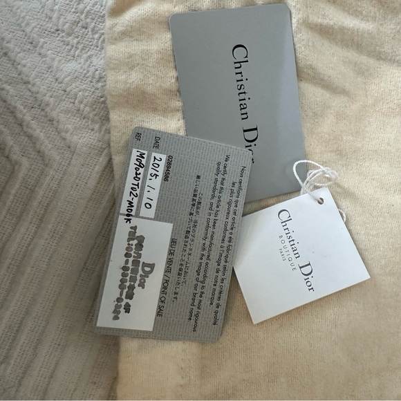 Patent Cannage Lady Dior Rendezvous Wallet On Chain Fuchsia full set - Picture 10 of 15